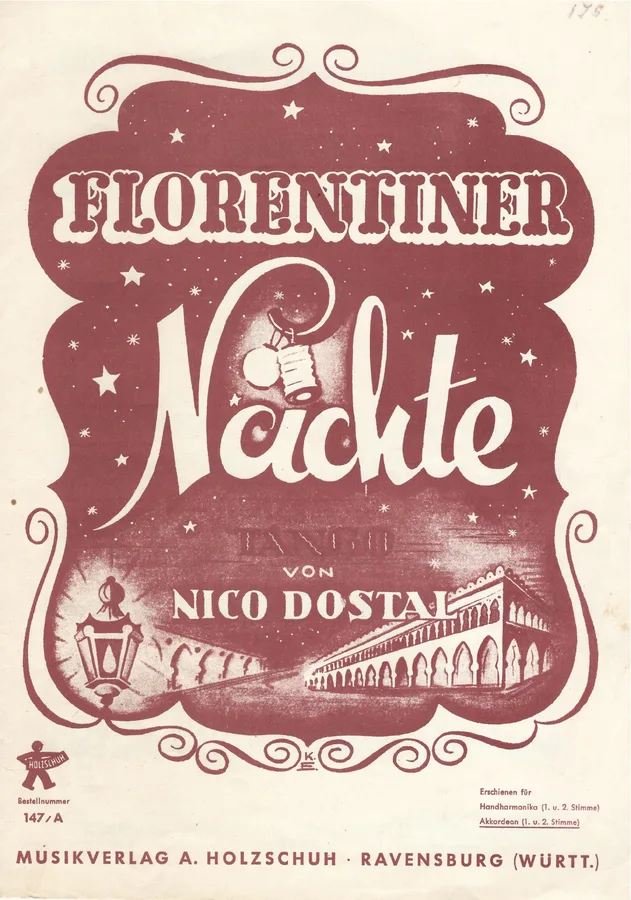Cover for Nico Dostal | Florentiner Nachte | Accordion