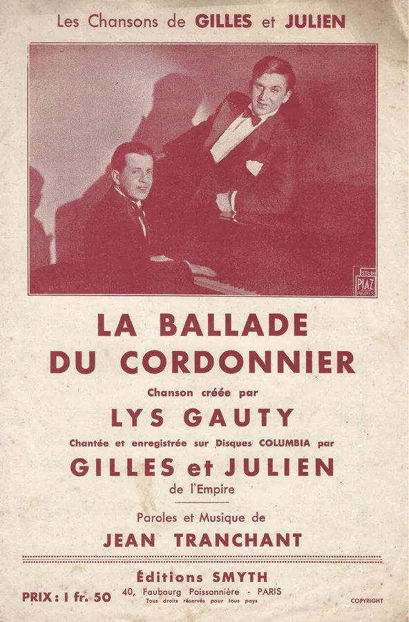 Cover for Lys Gauty | Gilles et Julien | Jean Tranchant | La Ballade du Cordonnier