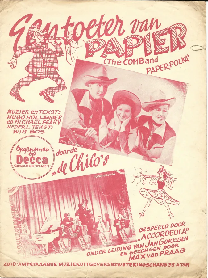 Cover for De Chico's | Doris Day | Een toeter van papier | The Comb and Paper Polka