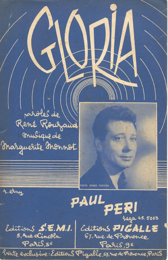 Cover for Paul Peri | Marguerite Monnot | Gloria | Vocals