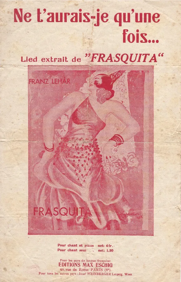 Cover for Franz Lehar | Ne t'aurais je qu'une fois | Chanson