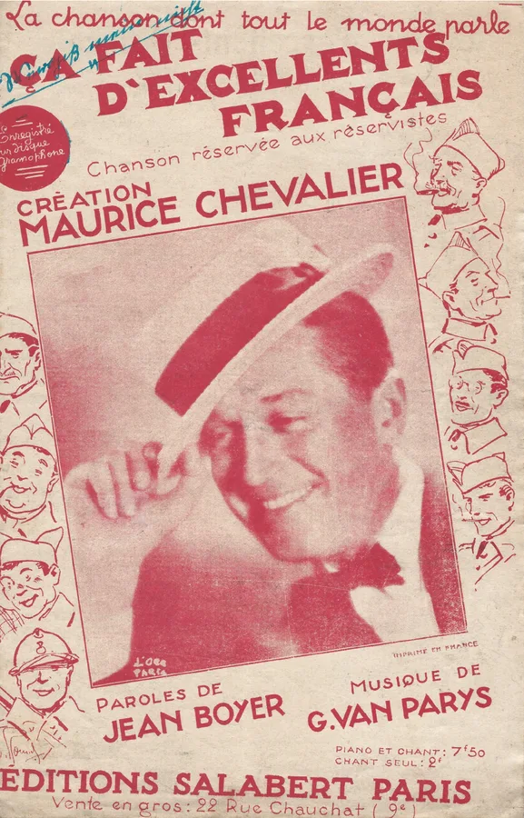 Cover for Maurice Chevalier | Georges van Parys | Ca Fait D'Excellants Francais | Chanson