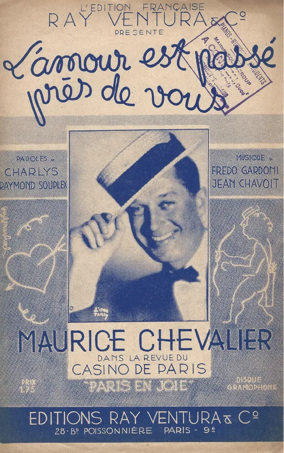 Cover for Maurice Chevalier | Fredo Gardoni | Lamour est passe pres de vous | Chanson