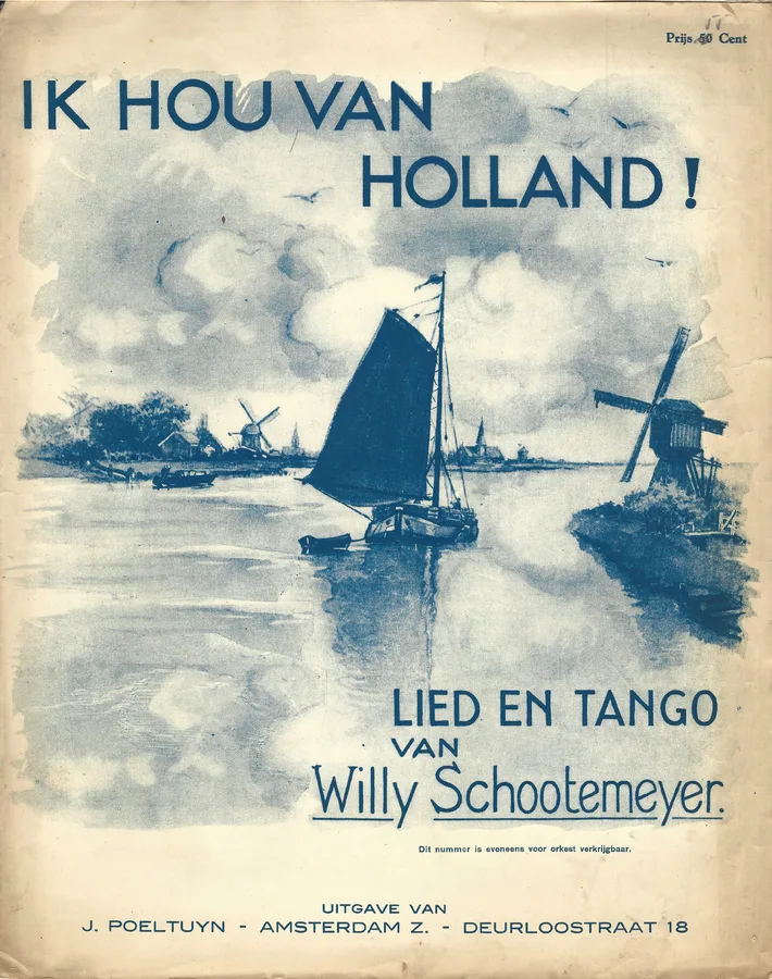 Cover for Willy Schootemeyer | Ik hou van Holland | Piano | Vocals
