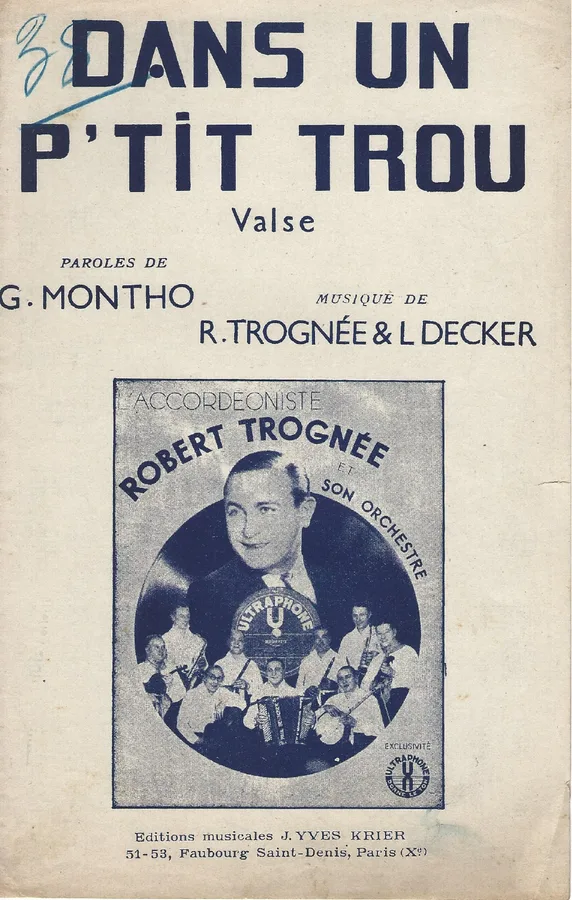 Cover for Robert Trognee | L. Decker | Dans un p'tit trou | Combo
