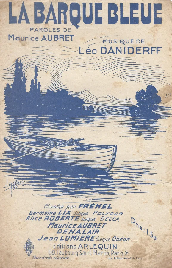 Cover for Jean Lumiere | Leo Daniderff | Germaine Lix | La Barque Bleue | Vocals