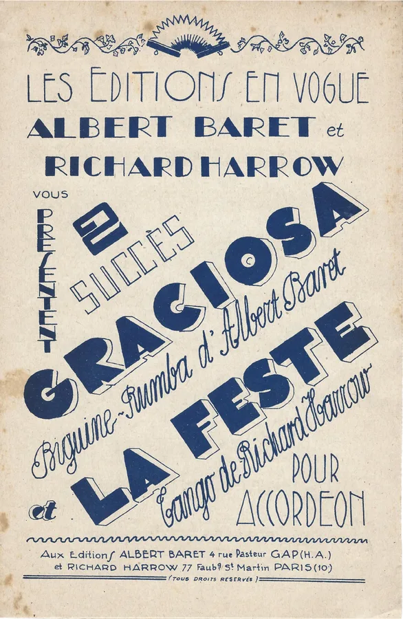 Cover for Richard Harrow | La Feste | Accordion