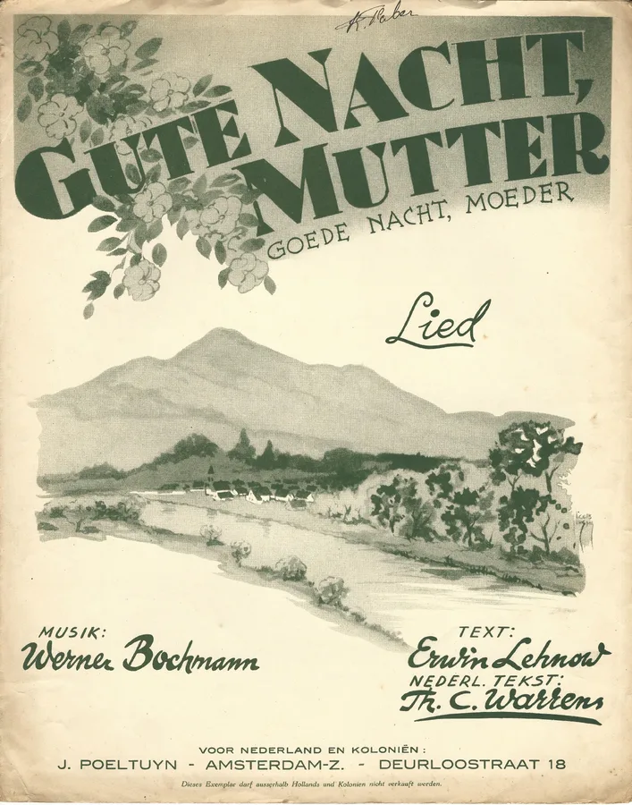 Cover for Werner Boschmann | Gute Nacht Mutter | Piano | Vocals