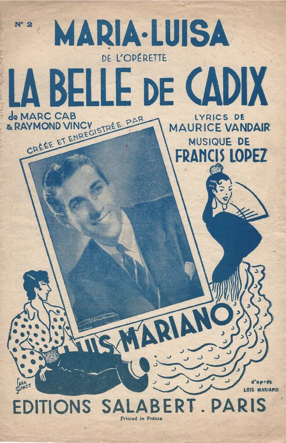 Cover for Luis Mariano | Francis Lopez | Maria Luisa | Chanson