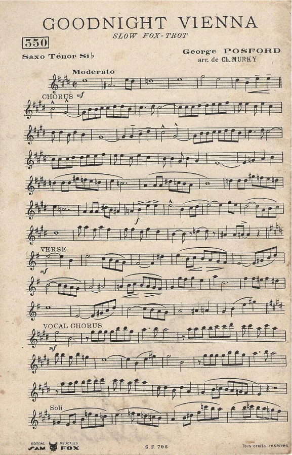 Cover for George Posford | Good night Vienna | Orchestra