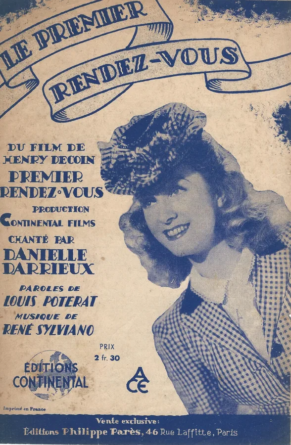 Cover for Danielle Darrieux | Rene Sylviano | Le Premier Rendez Vous | Chanson