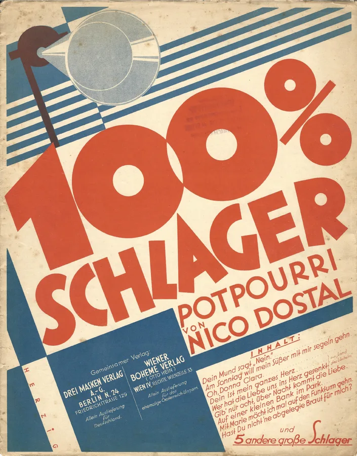 Cover for Nico Dostal | Schlager Potpourri  | Piano