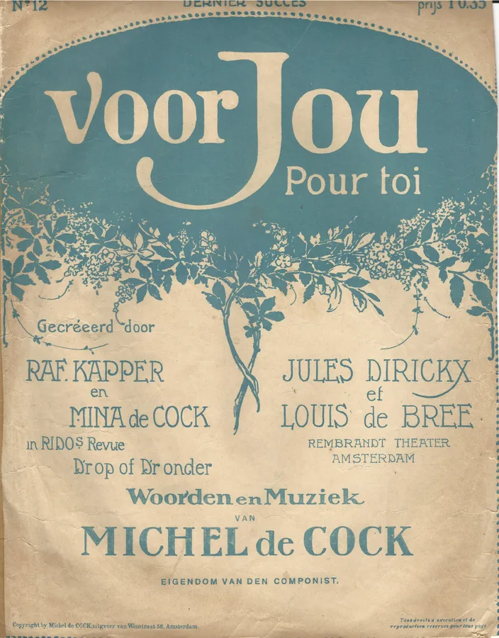 Cover for Michel de Cock | Voor Jou | Piano | Vocals
