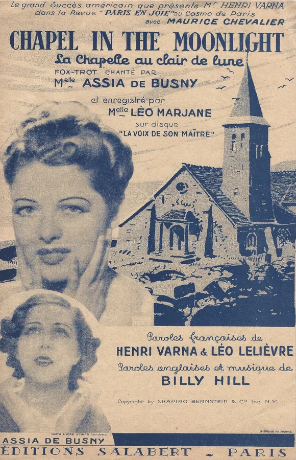 Cover for Leo Marjane | Billy Hill | La chapelle au clair de Lune | Chanson