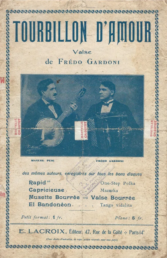 Cover for Fredo Gardoni | Tourbillon d'Amour | Accordeon
