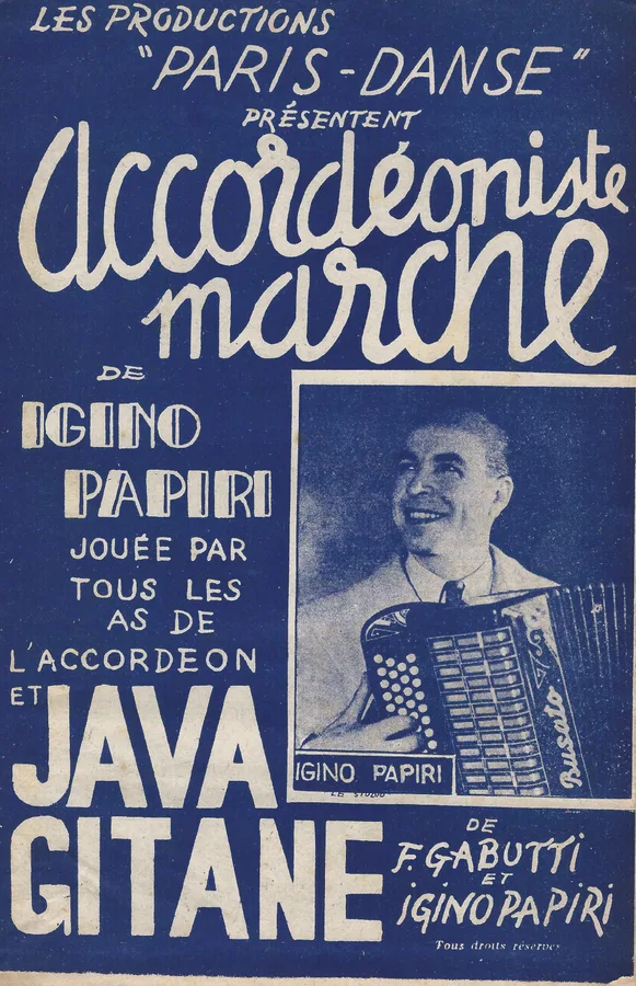 Cover for Igino Papiri | F. Gabutti | Java Gitane | Piano | Accordion