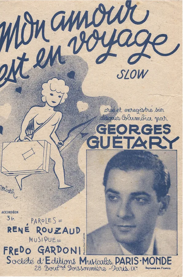 Cover for Georges Guetary | Fredo Gardoni | Mon amour est en voyage | Chanson