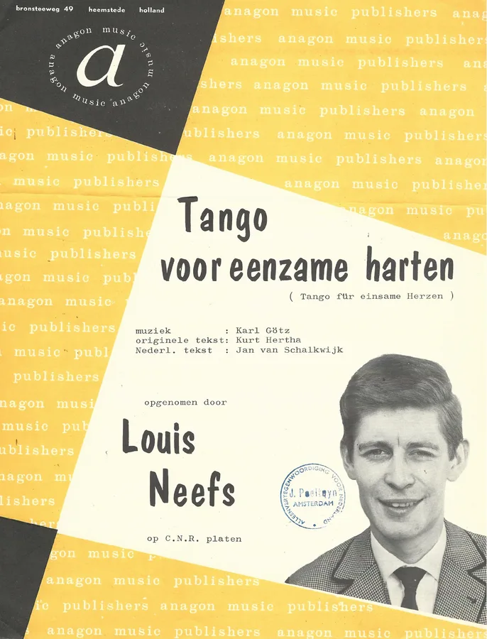 Cover for Louis Neefs | Karl Gotz | Tango voor eenzame harten | Tango fur einsame Herzen