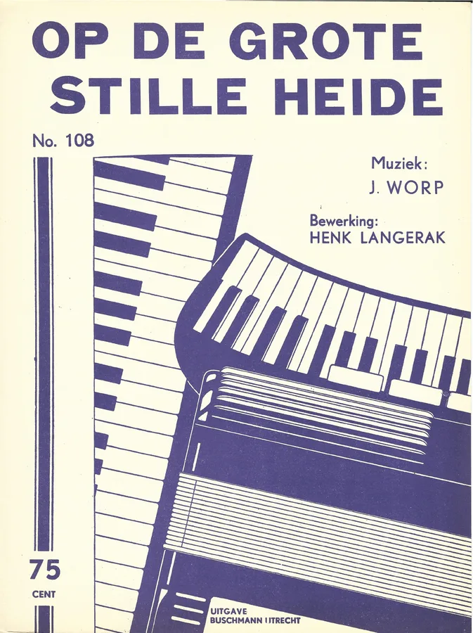Cover for J. Worp | Op de grote stille heide | Piano