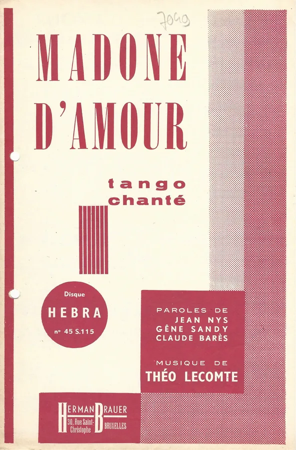 Cover for Theo Lecomte | Madone d'Amour  | Piano