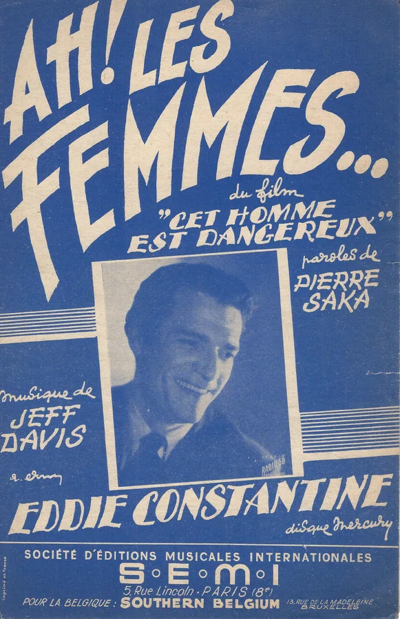 Cover for Eddie Constantine | Jeff Davis | Ah! Les Femmes | Chanson