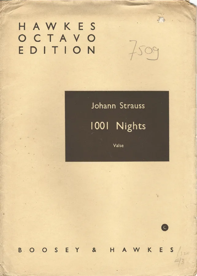 Cover for Johann Strauss | 1001 Nights | Tausend und eine Nacht | Orchestra