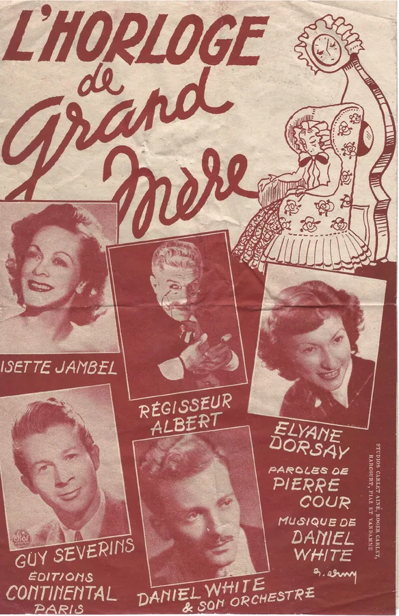 Cover for Elyane Dorsay | Daniel J. White | L'Horloge de Grand Mere | Chanson
