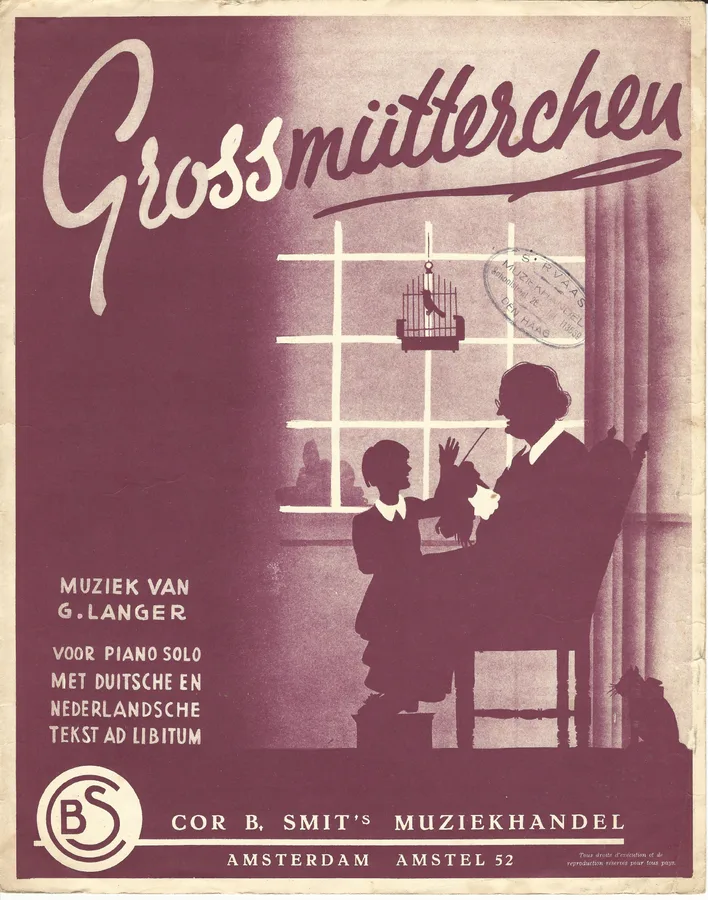 Cover for Gustav Langer | Grossmutterchen | Piano | Vocals