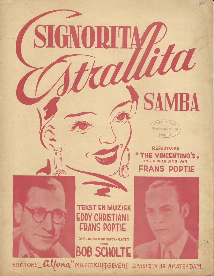 Cover for Eddy Christiani | Frans Poptie | Signorita Estrallita | Piano | Vocals