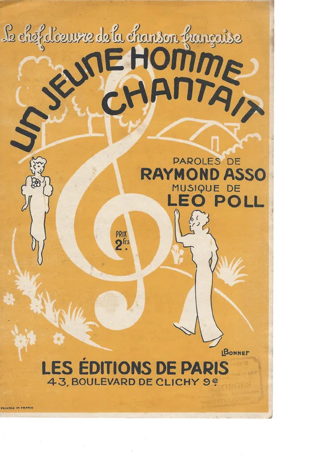 Cover for Leo Poll | Raymond Asso | Un Jeune Homme Chantait | Chanson