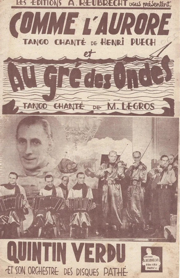 Cover for M. Legros | M. Gersol | Au Gre Des Ondes | Piano | Accordion | Vocals