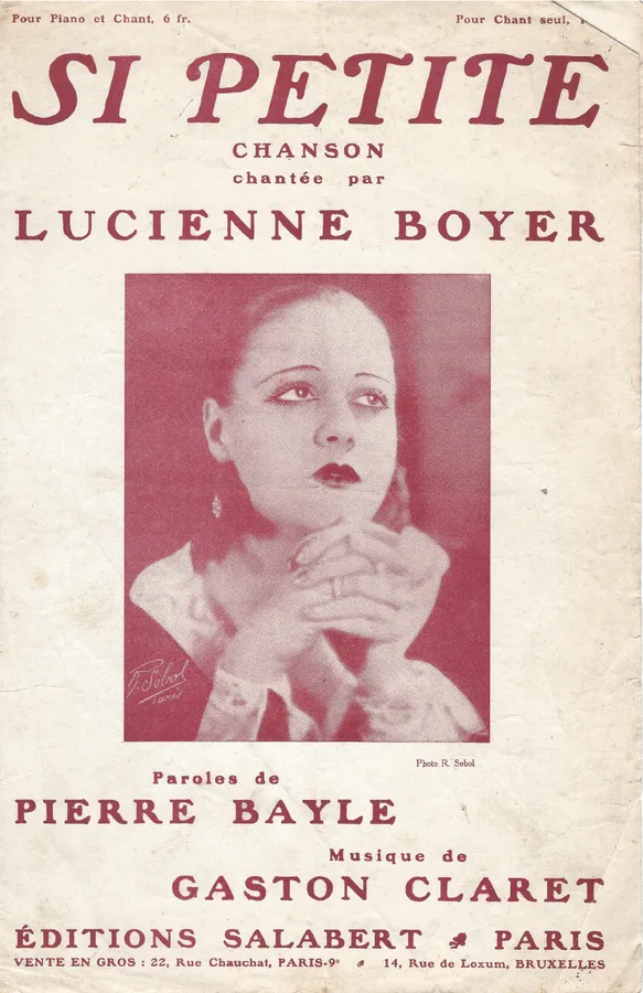 Cover for Gaston Claret | Lucienne Boyer | Si Petite | Chanson