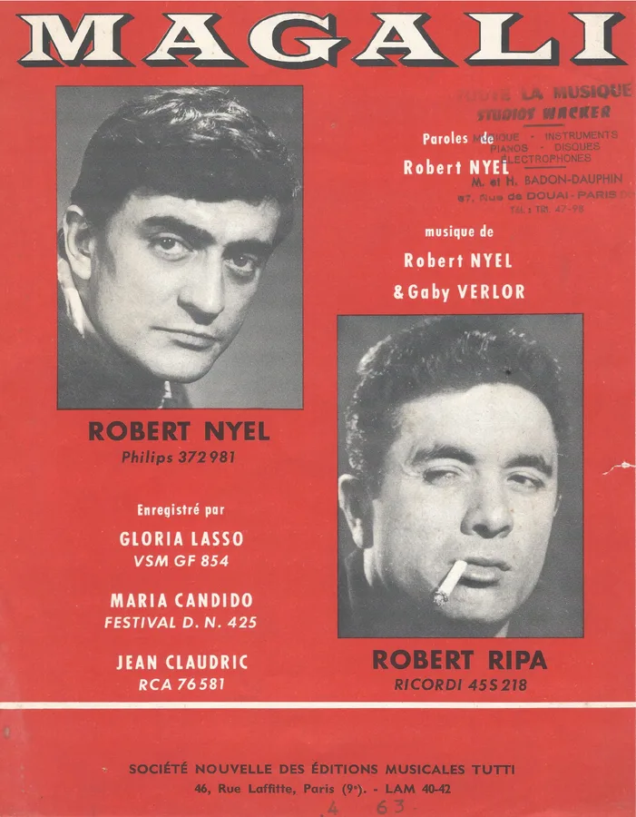 Cover for Maria Candido | Robert Nyel | Magali | Chanson