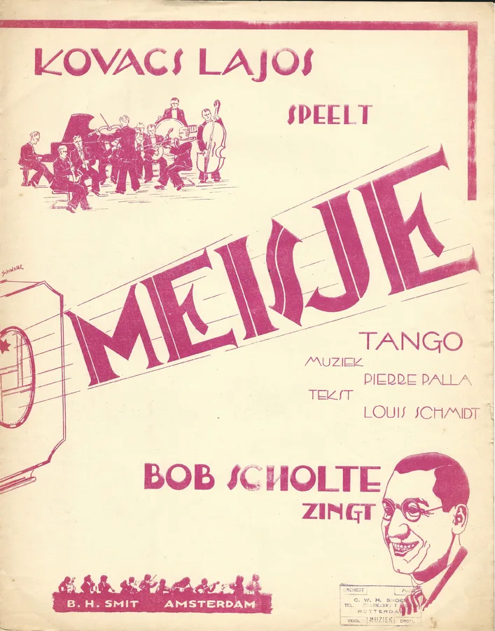 Cover for Bob Scholten | Pierre Palla | Meisje | Piano | Vocals