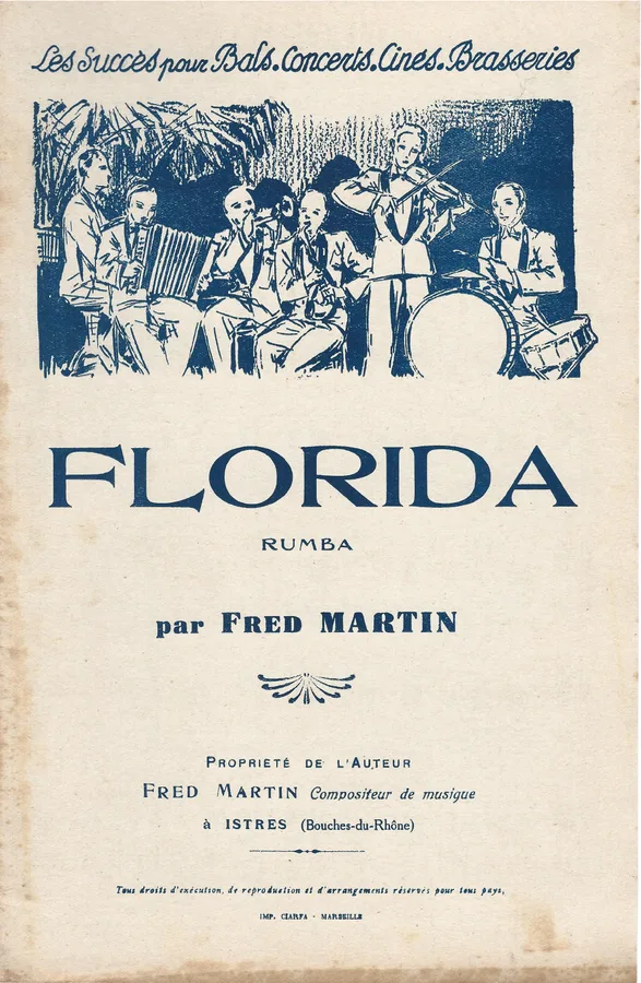 Cover for Fred Martin | Florida | Piano | Accordion