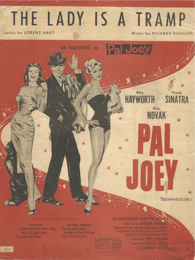 Cover for Frank Sinatra | Rita Hayworth | Richard Rogers | The lady is a tramp | Piano