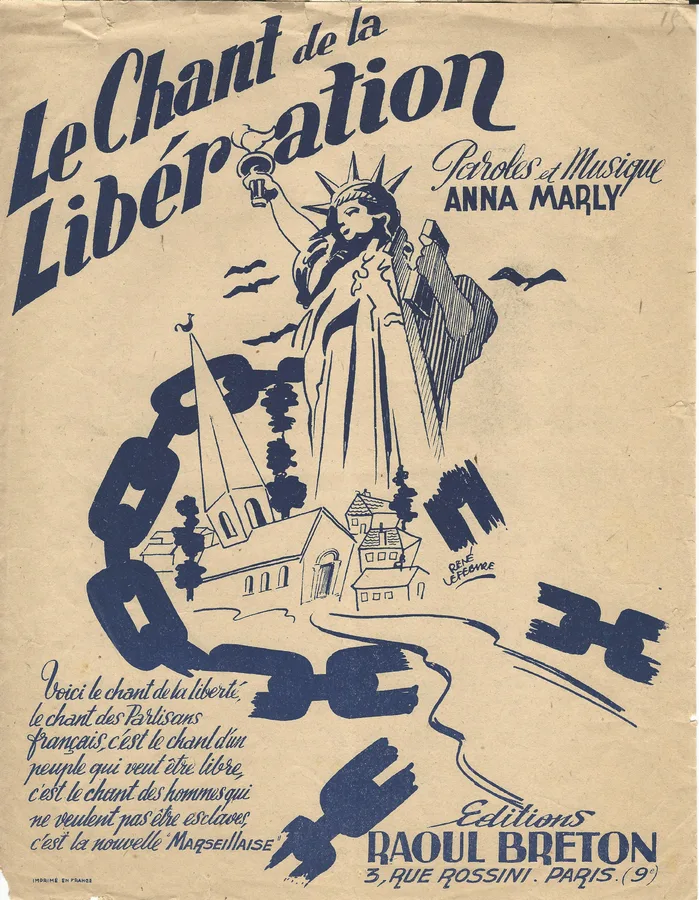 Cover for Anna Marly | Le Chant de la Liberation | Piano | Vocals