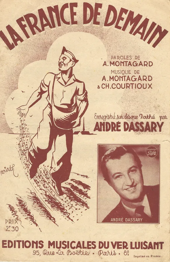 Cover for Andre Dassary | A. Montagard | La France de demain | Vocals