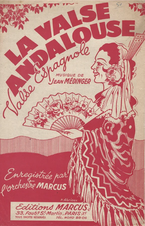 Cover for Jean Medinger | La Valse Andalouse | Piano | Accordeon