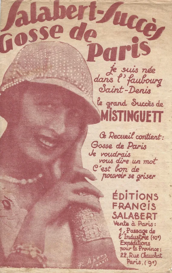 Cover for Mistinguett | Rene Sylviano | Gosse de Paris | Chanson