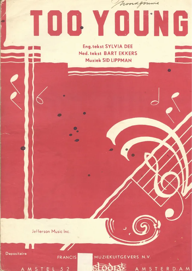 Cover for Sid Lippman | Too Young | Piano | Vocals