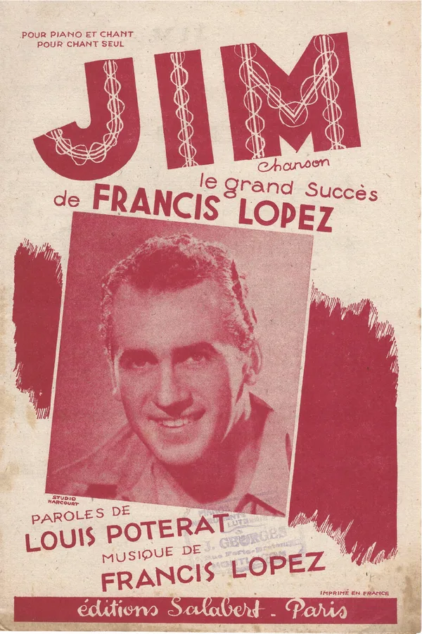 Cover for Francis Lopez | Jim | Chanson