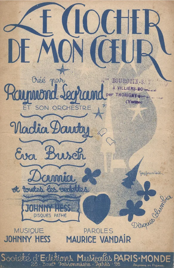 Cover for Raymond Legrand | Johnny Hess | Damia | Le Clocher de mon Coeur | Chanson