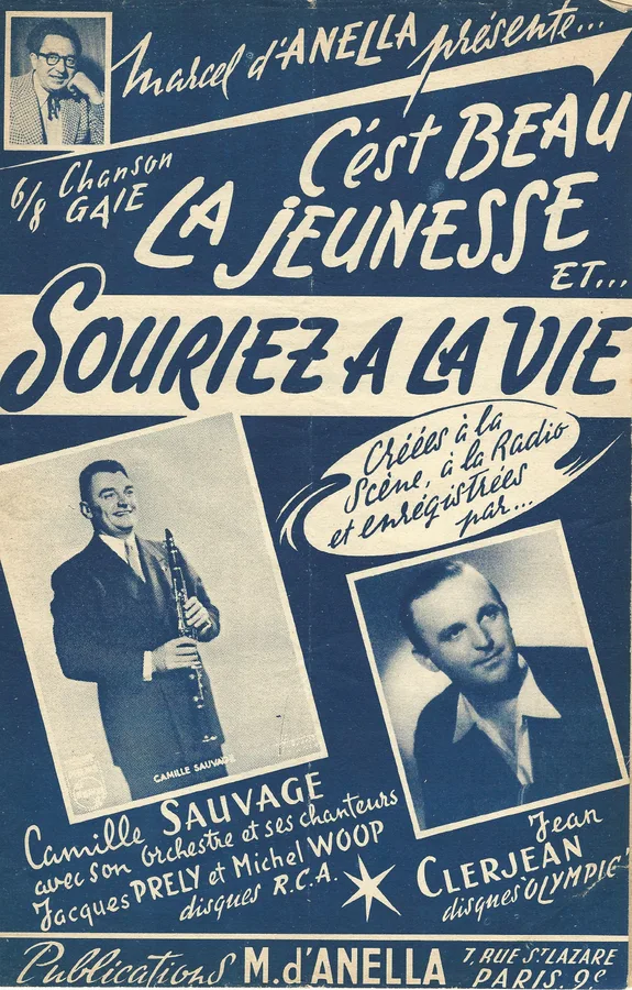 Cover for Marcel d'Anella | Souriez a la vie Complet | Small Orchestra | Combo