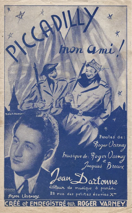 Cover for Roger Varney | Jacques R. Breux | Piccadilly mon ami | Chanson