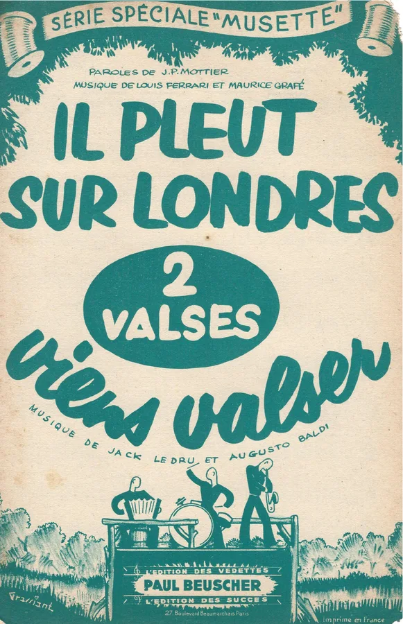 Cover for Louis Ferrari | Maurice Grafe | Il pleut sur Londres | Piano | Vocals