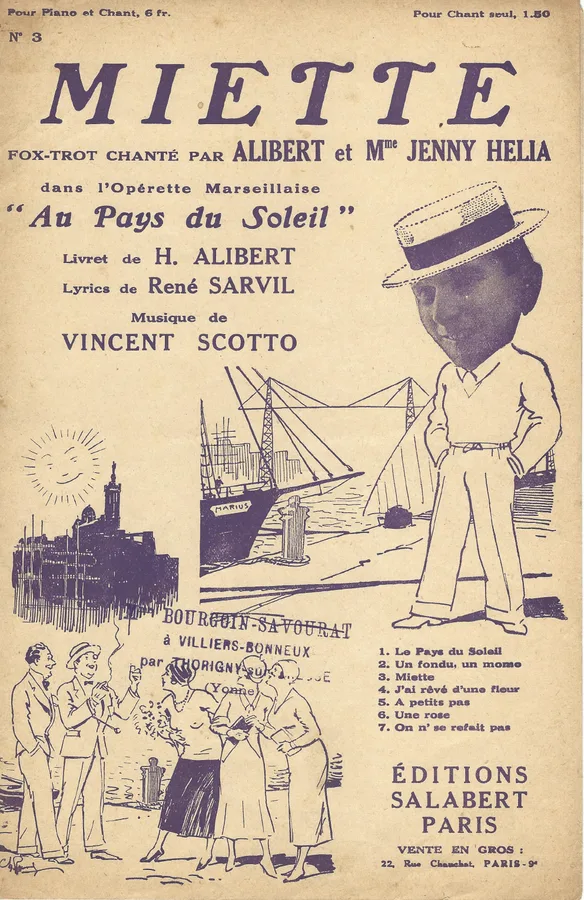 Cover for Vincent Scotto | Alibert | Miette | Chanson