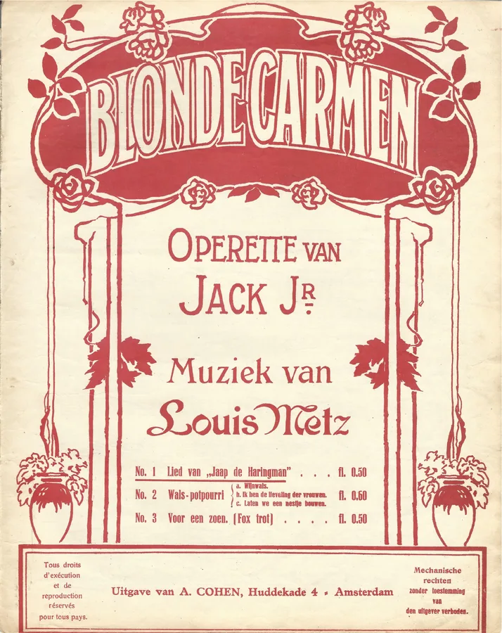 Cover for Louis Metz | Lied van Jaap de Haringman | Piano