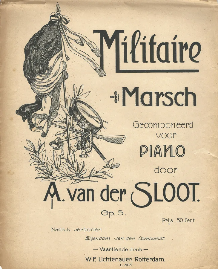 Cover for A. van der Sloot | Militaire Marsch | Piano
