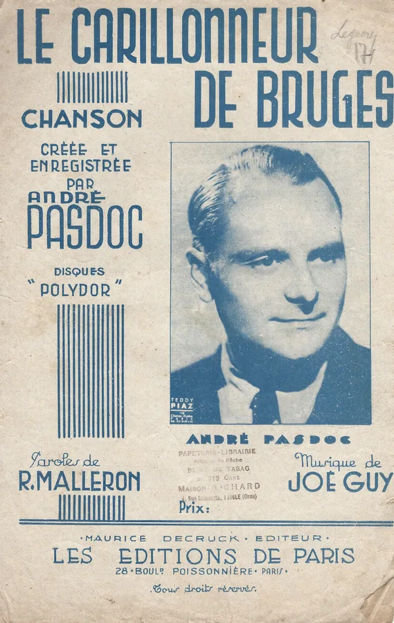 Cover for Andre Pasdoc | Joeguy | Le Carillonneur de Bruges | Chanson
